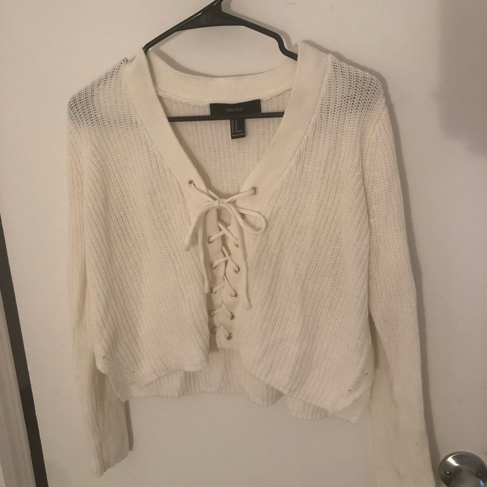 White Forever 21 sweater